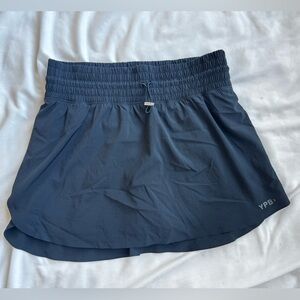Abercrombie YPB Black High Waist Athletic Skirt with Built-In Shorts